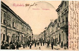 Újvidék, Novi Sad; Duna utca / street, verlag J. Singer Hoffotograf  (EK)