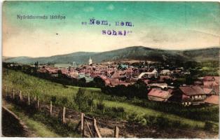 Nyárádszereda, Miercurea Nirajului; Látkép, kiadja Csergőffy József, irredenta bélyegzéssel / general view, irredenta (EB)