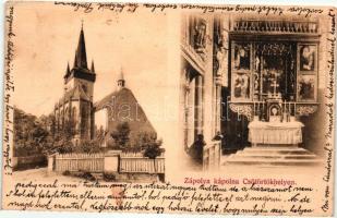 Csütörtökhely, Spissky Stvrtok; Zápolya kápolna, belső; Divald Károly fia / chapel, interior  (Rb)