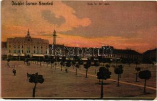 Szatmárnémeti, Satu Mare; Deák tér déli része / square