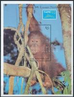 Bélyegkiállítás; majom blokk, Stamp Exhibition; monkey block