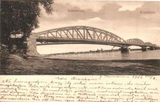 Komárom, Komárno; Erzsébet híd, kiadja Spitzer Sándor / bridge (EK)