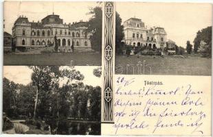 Tóalmás, Andrássy kastély, park, Art Nouveau, kiadja Farkas Árpád (b)