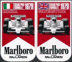 1979 Grand Prix Formula 1 Silverstone, Monza McLaren matrica, 2 db