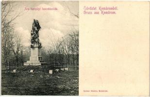 Komárom, Komárno; Ács herkályi honvédemlék, kiadja Spitzer Sándor / monument