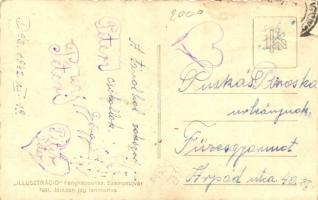 1942 Dés, Dej; Bánffy utca, Fülöp divatáruház, dohányáruda / street, shop, tobacco shop, 'Illus...