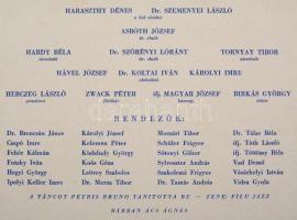 1941-1947: Tenisz-meghívók:, 2 db. Meghívó Táncos Mikulás-estre, 1941. Meghívó Jubileumi Tenisz Bálr...