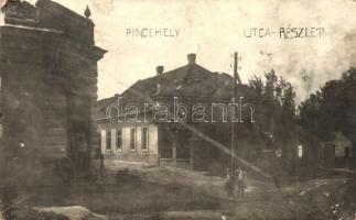 1925 Pincehely, Utca részlet, photo (b)