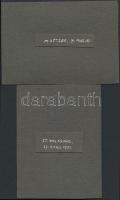 1945-1951 Automobilok, oldalkocsis motorkerékpárok, 6 db kartonra ragasztott osztrák fotó, hátoldalu...