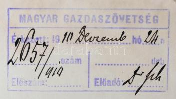 1910 Bp., A magyar Borászati Lapok társszerkesztőjének levele a Magyar Gazdaszövetség Elnökségének