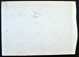 Budapest / Pest 1872. "Pesti Építő-Társaság" ideiglenes jegy 200Ft értékű részvényről, sze...