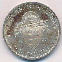 1938. 5P Ag "Szent István" T:2 oxidáció