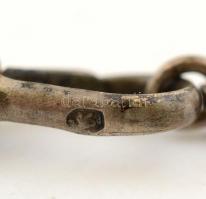 Ezüst(Ag) óralánc, jelzett, h: 26 cm, nettó: 4,6 g