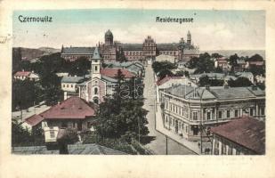 Chernivtsi, Czernowitz; Rezidenzgasse, Verlag Siegmund Jager / Archbishops residence