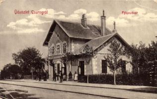 Csurog, Curug; Vasútállomás, W. L. Bp. 2283 / railway station (EB)