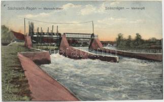 Szászrégen, Reghin; Maros gát / dam ( tűnyomok / pinholes)