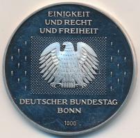 Németország DN "Bundestag Bonn / Reichstag Berlin" jelzett Ag emlékérem (14,92g/1000/32mm) T:2 (PP) Germany ND "Bundestag Bonn / Reichstag Berlin" hallmarked Ag commemorative medallion (14,92g/1000/32mm) C:XF (PP)