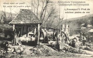 Verespatak, Rosia Montana; Aranyzúzda, kiadja Schäser F. / Gold mill grinding stone (EK)