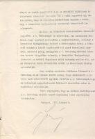 1912 Serényi Béla földművelésügyi miniszter aláírása levélen