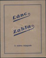 1935 Budapest, a Láncközpont 3. számú árjegyzéke számos ábrával. Hajtott, jó állapotban / chain catalogue, 19×24 cm