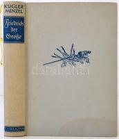 Franz Kugler: Geschichte Friedrichs des Großen. Leipzig, é.n. (1936), E. A. Seemann, 533 p. Kiadói egészvászon kötés. A borítója foltos. Adolf Menzel illusztrációival. Német nyelven. A címlapon két nagy frigyes emlékbélyeggel (1986).  / Linen-binding, in german language, on the cover with two stamps, the cover is spotty.