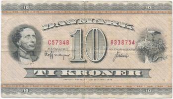 Dánia 1954-1974. 10K T:III Denmark 1954-1974. 10 Kroner C:F