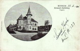 Marosberkes, Birkis, Birchis; Mocsónyi-kastély, kiadja B. Angerstein / castle (EK)