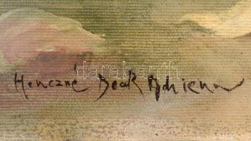 Deák jelzéssel: Virágcsendélet. Olaj, vászon, 73×60 cm