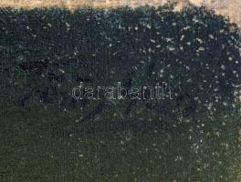 Vörös jelzéssel: Női portré. Olaj, vászon, 55×40 cm