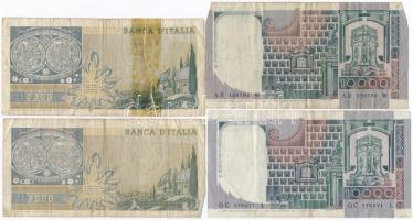 Olaszország 1976-1983. 1000L-10.000L (9x) T:III,III- egy ragasztott
Italy 1976-1983. 1000 Lire - 10...