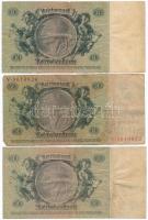 Német 3. Birodalom 1933. 50M (5x) T:III,III-
German Third Reich 1933. 50 Mark (5x) C:F,VG