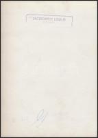 Laczkovich László: Szőke hölgy portréja, pecséttel jelzett fotó, 17x13 cm