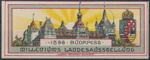 1896 Millenniums Landeszeitung Budapest levélzáró RR!