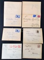 1898-1950 6 db katonai gyászjelentés, ebből 2 ugyanazon személy halálhírével, okmánybélyegekkel, fel...