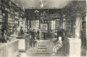 Szalárd, Salard; Weisz Ignácz üzletének belseje / shop interior