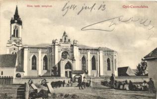 Gyergyócsomafalva, Ciumani; Római katolikus templom, Megay E. Lajos kiadása / church