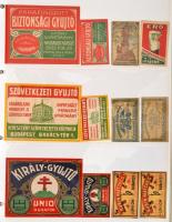 cca 1900-1960 Magyar gyufacímke gyűjtemény, kb. 900 db, ebből kb. 300 db 1945 előtti, köztük sok rit...