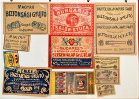 cca 1900-1960 Magyar gyufacímke gyűjtemény, kb. 900 db, ebből kb. 300 db 1945 előtti, köztük sok rit...