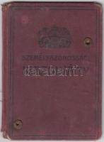 1933 Dr. Ladányi Ernő ügyvéd személyigazolványa, pecsétekkel, fényképpel, megviselt állapotban.