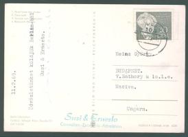 Susi és Ernesto komédiások aláírt képeslapja