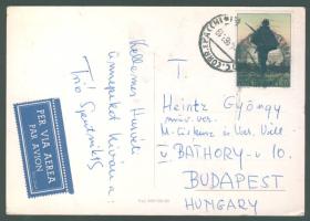 A Sputniksz Trió aláírt képeslapja