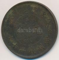 Kínai Császárság 1903. 20C Cu &quot;Kuang-Hszü&quot; T:3 Chinese Empire 1903. 20 Cash &quot;Kuang-Hsu&quot; C:F Krause Y#5