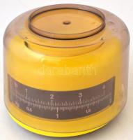 Retro mini konyhai mérleg, eredeti dobozában, 17×17 cm