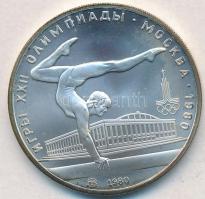 Szovjetunió 1980. 5R Ag &quot;Moszkvai Olimpia 1980 - Gimnasztika&quot; T:BU Soviet Union 1980. 5 Rubles Ag &quot;Moscow Olympics 1980 - Gymnastics&quot; C:BU