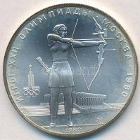 Szovjetunió 1980. 5R Ag &quot;Moszkvai Olimpia 1980 - Íjászat&quot; T:BU Soviet Union 1980. 5 Rubles Ag &quot;Moscow Olympics 1980 - Archery&quot; C:BU