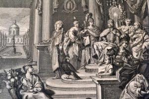 cca 1800 A magyar nép allegorikus jellemzése;
III. Károly (1685-1740) magyar király trónoló alakja ...