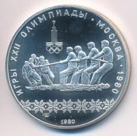 Szovjetunió 1980. 10R Ag "Moszkvai Olimpia 1980 - Kötélhúzás" T:BU Soviet Union 1980. 10 Rubles Ag "Moscow Olympics 1980 - Tug of war" C:BU