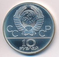 Szovjetunió 1980. 10R Ag "Moszkvai Olimpia 1980 - Kötélhúzás" T:BU
Soviet Union 1980. 10 ...