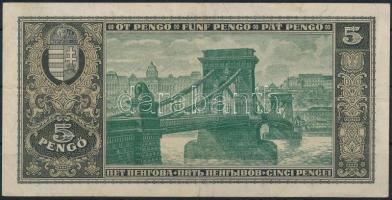 1926. 5P T:III szép papír
Hungary 1926. 5 Pengő C:F nice paper
Adamo P3