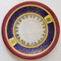 Aich cseszlovák mokkás csésze és alj (3 db), matricás, jelzett, hibátlan